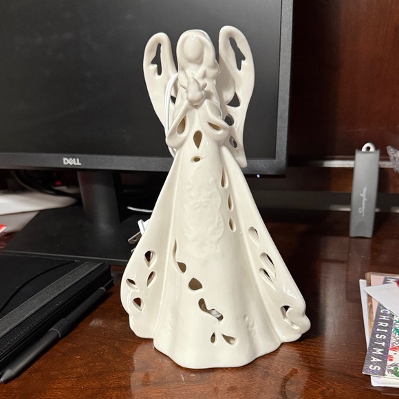 unbranded Other - Elegant Light Up Angel Ceramic Figurine